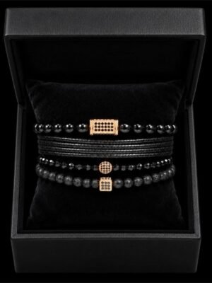 Set Bratari Barbati Special 4 Gold Rose